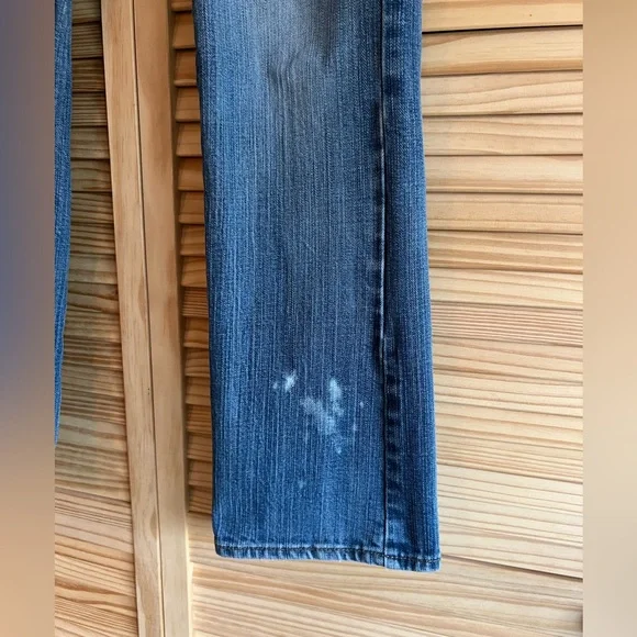 ✌🏼Old Navy Diva Jeans Size 6 Short Perfectly Distressed Straight Leg Boho Style - Picture 3 of 10